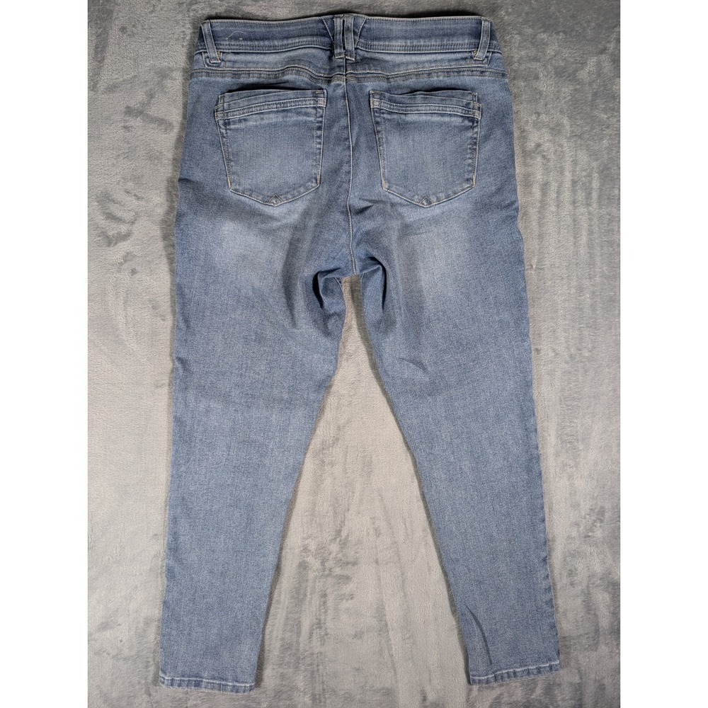Democracy Ab!solution Women's Size 12 Skinny Jeans Blue Medium Wash Stretch - Picture 2 of 12
